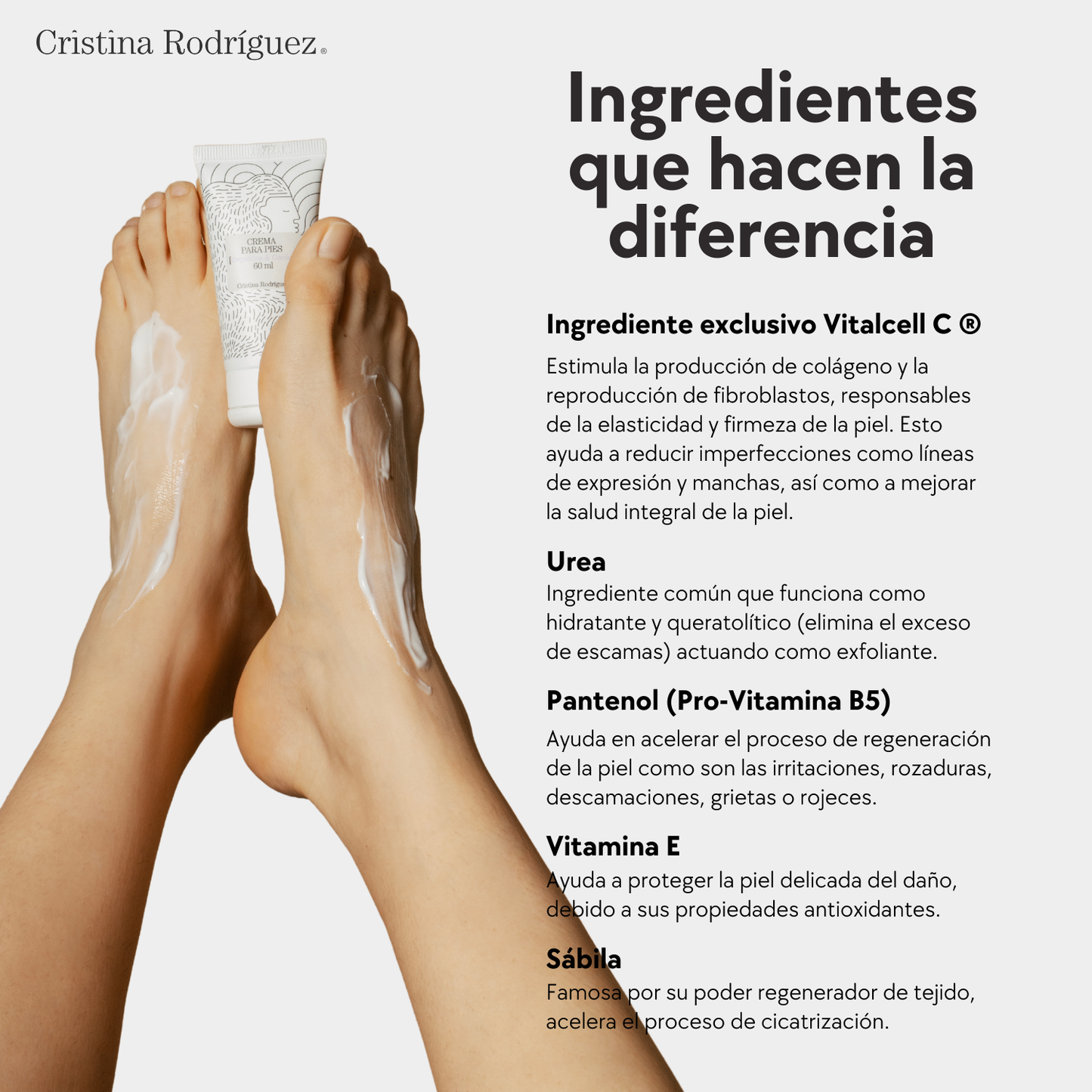 Crema para Pies con Caviar, Urea & Manteca de Karité