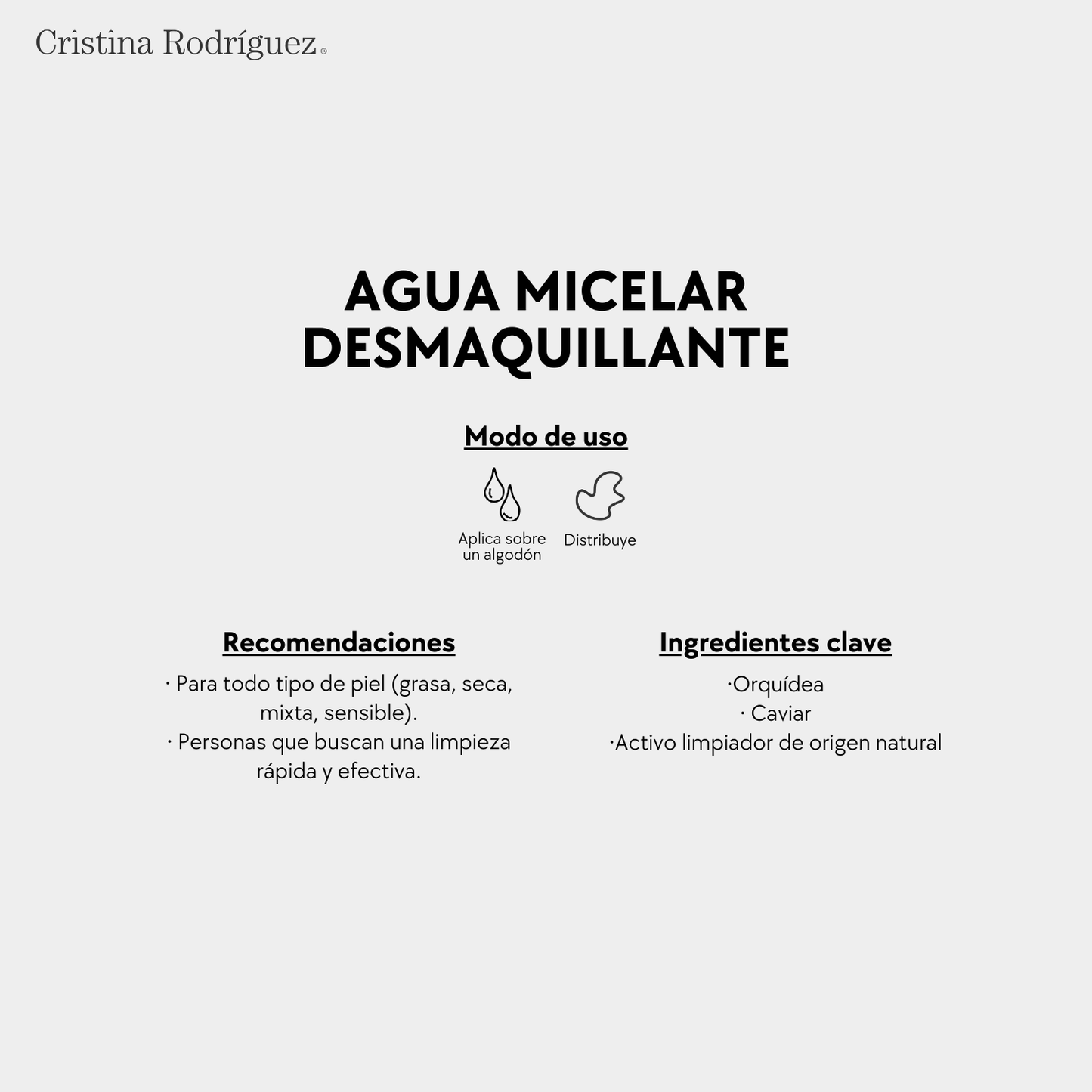 Agua Micelar Desmaquillante