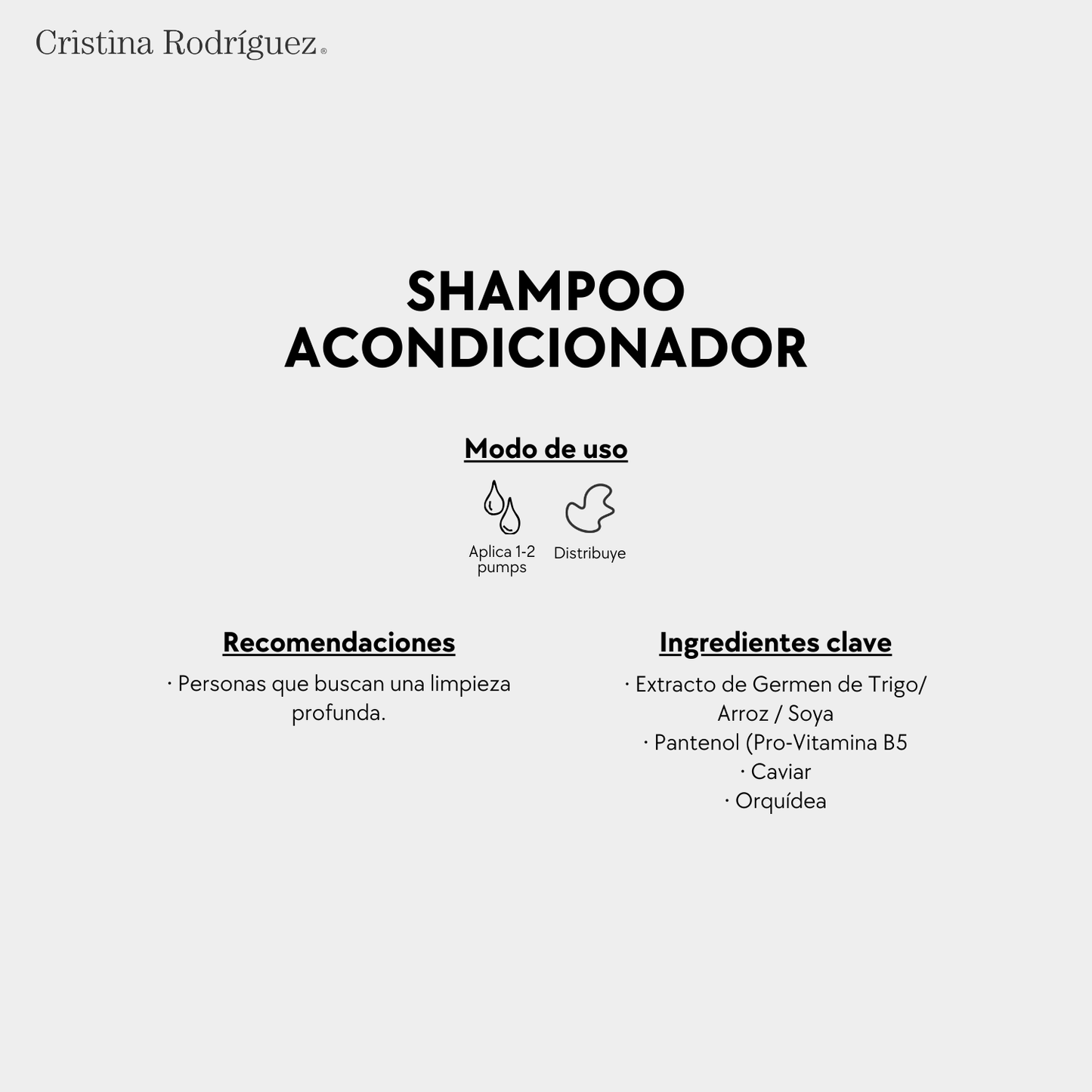 Shampoo Acondicionador Reestructurante