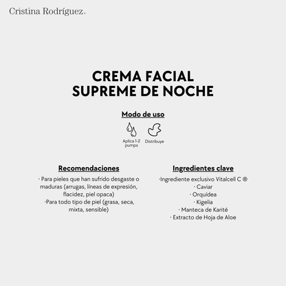 Crema Facial de Noche Supreme