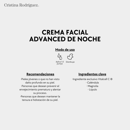 Crema Facial de Noche Advanced