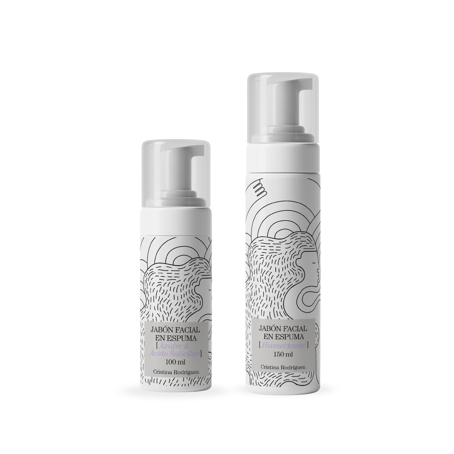 Kit Jabón Facial Espuma con Azufre & Ácido Salicílico + Jabón Facial Humectante