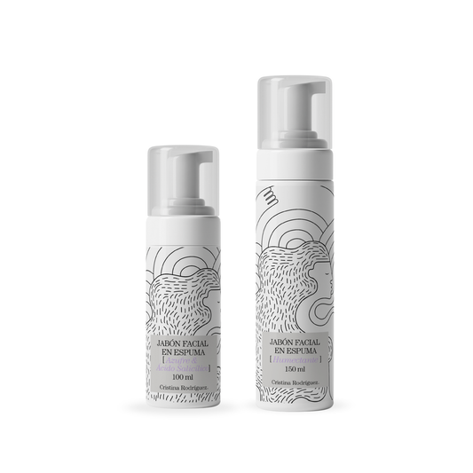 Kit Jabón Facial Espuma con Azufre & Ácido Salicílico + Jabón Facial Humectante